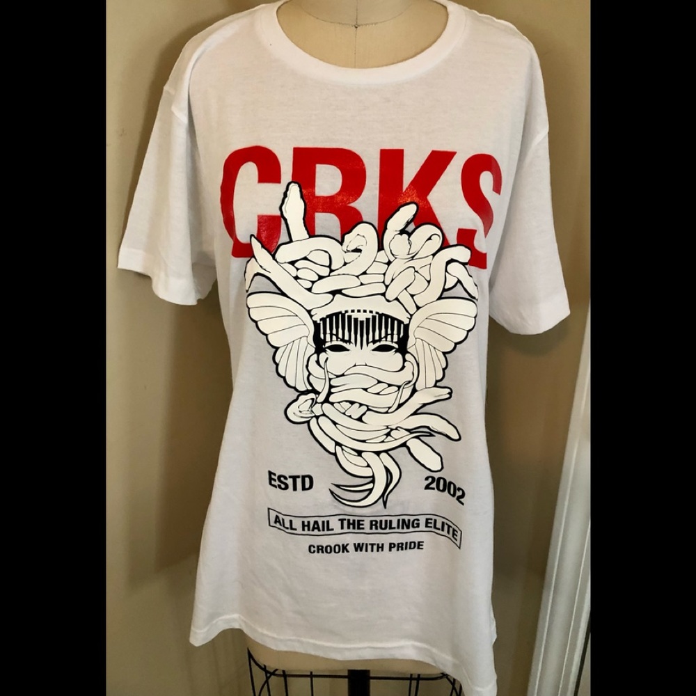 Crooks & Castles Thuxury Medusa T-Shirt White - Medium-All Hail The Ruling Elite